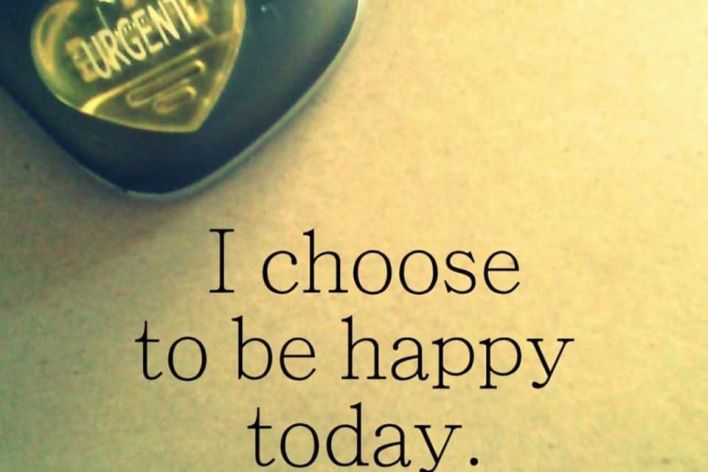 Urgent in the upper corner with the words I choose to be happy today
